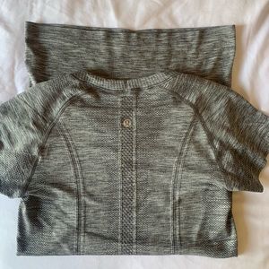 Gray short sleeve Swiftly Tech Lululemon shirt!